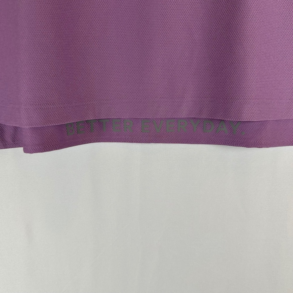 Lululemon Train to Be Tank Top Purple Cropped Mesh Athletic Sleeveless Gym Sz 12 - Picture 8 of 9